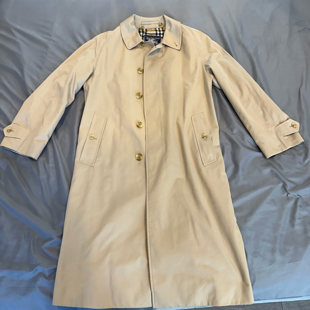 Burberrys Vintage Trench Coat Nova Check with removable Wool Liner 90s